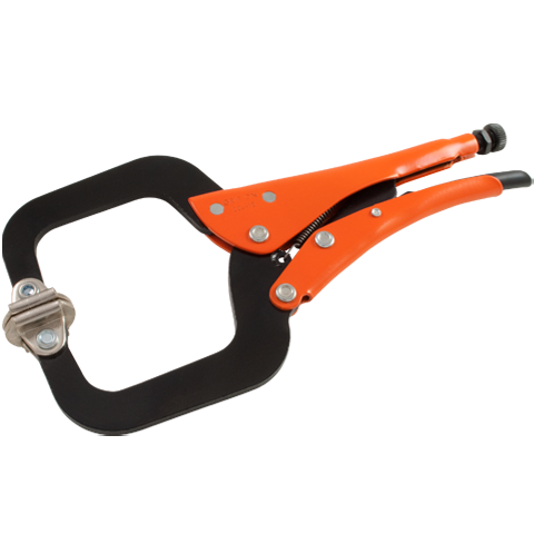Grip-on® Locking C-Clamp with Swivel Pads